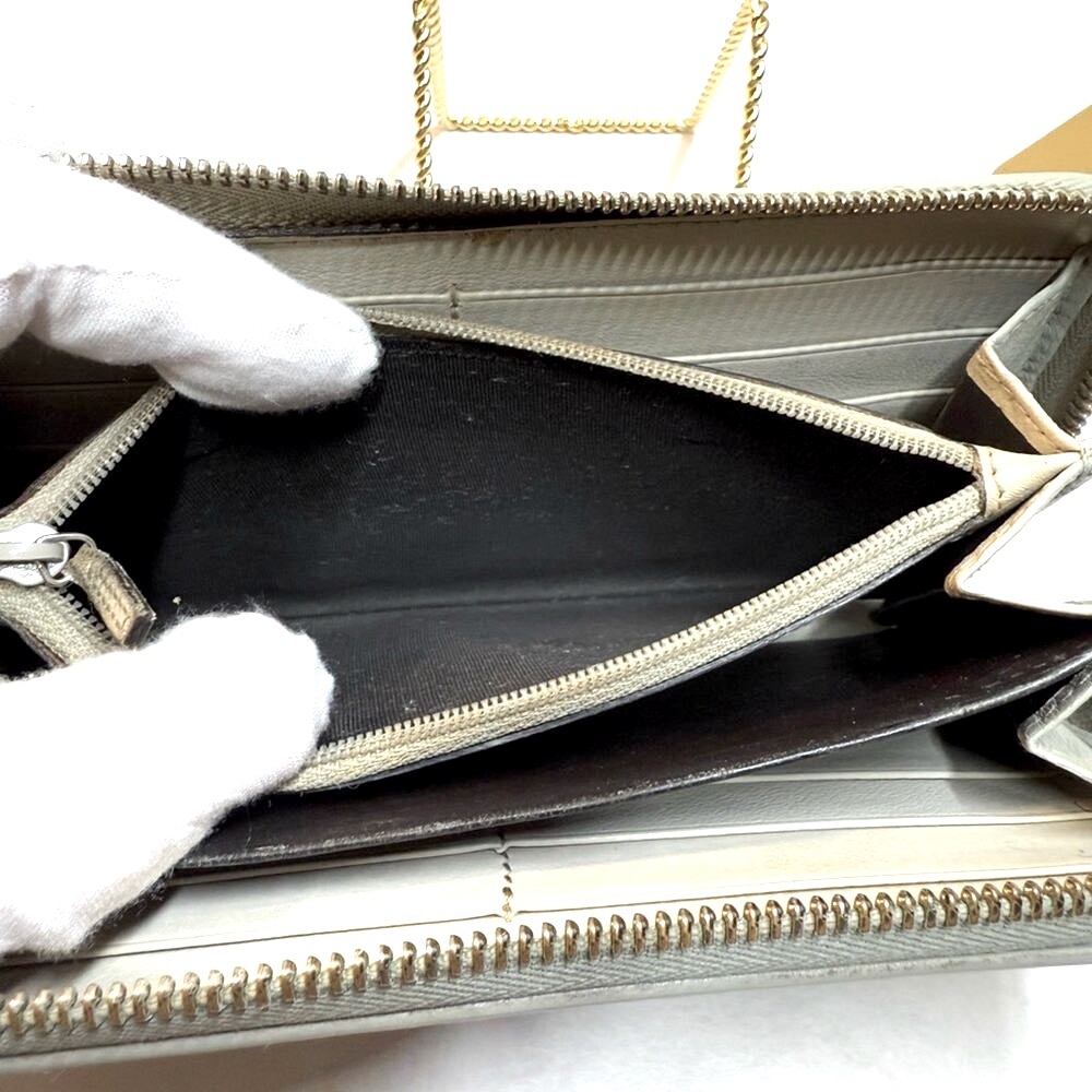 Authentic GG Gucci Guccissima Continental Leather Long Zip Wallet - Picture 7 of 8